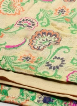 Beige Art Silk Jacquard Dress Festive Wear 15 Beige Art Silk Jacquard Dress Festive Wear -Indo Clothing Shop Beige Art Silk Jacquard Dress DRBS02212490 rrc4