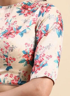 Beige Cotton Silk Digital Printed Blouse Festive Wear 14 Beige Cotton Silk Digital Printed Blouse Festive Wear -Indo Clothing Shop Beige Cotton Silk Digital Printed Blouse BLBS02303835 rrc3
