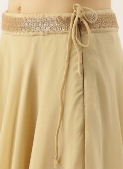Beige Georgette High N Low Full Circular Skirt Festive Wear 11 Beige Georgette High N Low Full Circular Skirt Festive Wear -Indo Clothing Shop Beige Georgette High N Low Full Circular Skirt WBBS02012676 rrc1