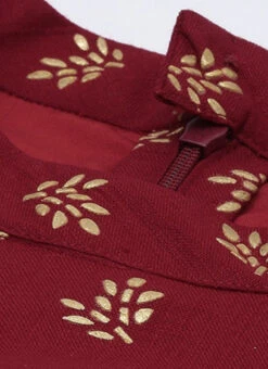 Beige N Maroon Printed Halter Neck Kurta Set Festive Wear 11 Beige N Maroon Printed Halter Neck Kurta Set Festive Wear -Indo Clothing Shop Beige N Maroon Printed Halter Neck Kurta Set KSBS02102847 rrc1