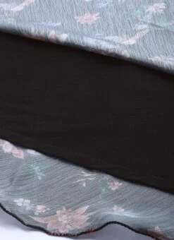 Black Chinon Side Cut Out Dress After Six Wear -Indo Clothing Shop Black Chinon Side Cut Out Dress DRBS02308941 rrc4