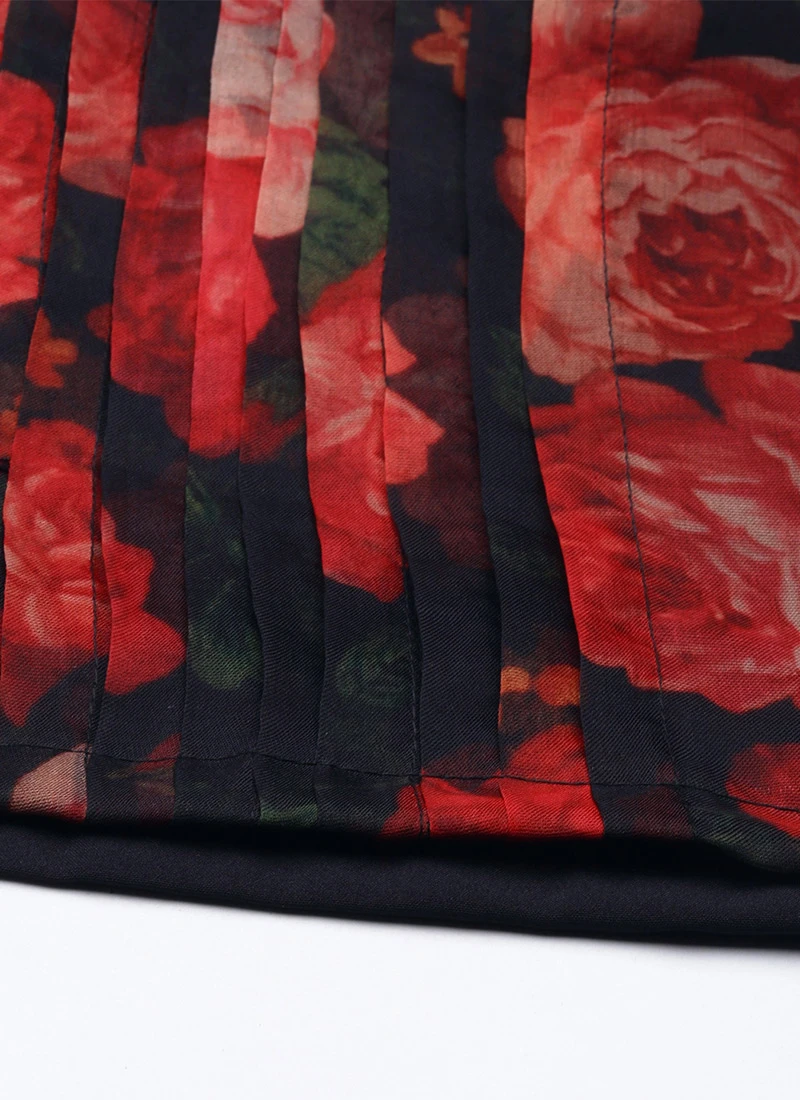 Black Digital Printed Organza Kurta Set After Six Wear 8 Black Digital Printed Organza Kurta Set After Six Wear - Image 8