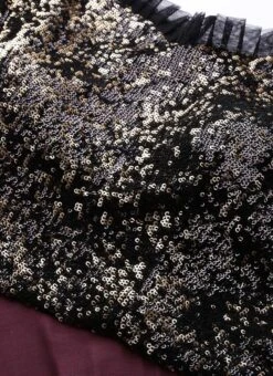 Black Embroidered Off Shoulder Gown Party Wear -Indo Clothing Shop Black Embroidered Off Shoulder Gown IWBS02008792 rrc1