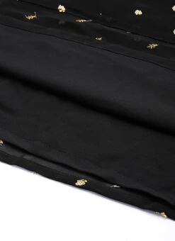 Black Embroidered One Shoulder Style Gown Party Wear -Indo Clothing Shop Black Embroidered One Shoulder Style Gown IWBS02305135 rrc3