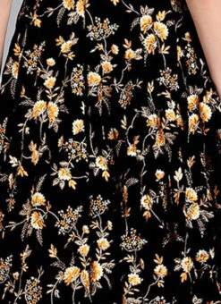 Black Embroidered Velvet Skirt 13 Black Embroidered Velvet Skirt -Indo Clothing Shop Black Embroidered Velvet Skirt WBBS02306482 rrc2