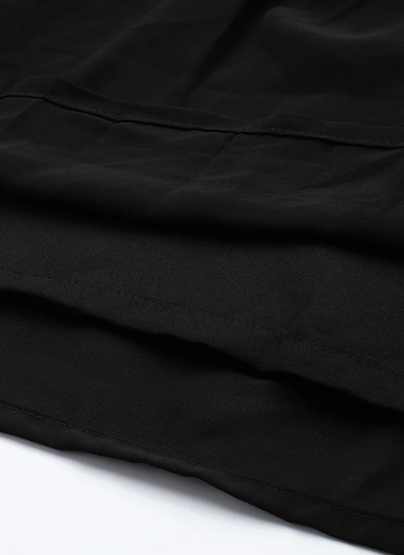 Black Foli Print Georgette Kurti Set Festive Wear 8 Black Foli Print Georgette Kurti Set Festive Wear - Image 8