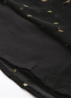 Black Georgette Embroidered Overlap Draped Gown Wedding Wear 15 Black Georgette Embroidered Overlap Draped Gown Wedding Wear -Indo Clothing Shop Black Georgette Embroidered Overlap Draped Gown IWBS02302255 rrc4