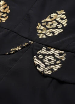 Black Georgette Sequins Jumpsuit Festive Wear -Indo Clothing Shop Black Georgette Sequins Jumpsuit DRBS02306303 rrc1