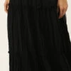 Black Georgette Tiered Skirt Festive Wear