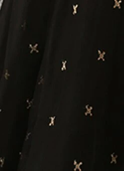 Black Net Embroidered Midi Dress Festive Wear -Indo Clothing Shop Black Net Embroidered Midi Dress DRBS02206215 rrc4