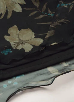 Skirt From Black Organza Printed Co Ords Set After Six Wear 15 Skirt From Black Organza Printed Co Ords Set After Six Wear -Indo Clothing Shop Black Organza Printed Co Ords Set IWBS02302275 rrc4