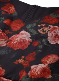 Black Organza Ruffle Dress Party Wear -Indo Clothing Shop Black Organza Ruffle Dress DRBS02203563 rrc4