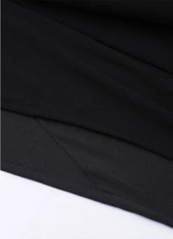 Black Sequins Embroidered Dupatta Style Cape Gown Party Wear -Indo Clothing Shop Black Sequins Embroidered Dupatta Style Cape Gown IWBS02004304 rrc2