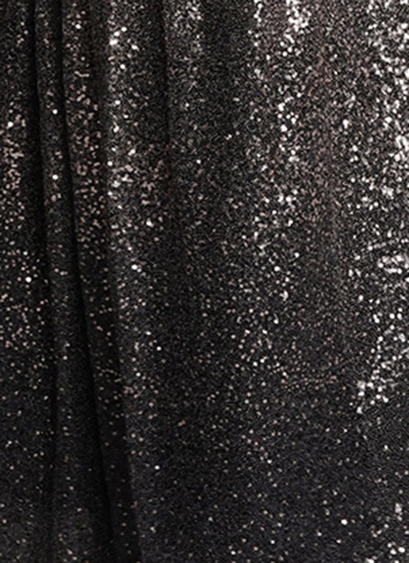 Black Sequins Embroidered Skirt Party Wear 8 Black Sequins Embroidered Skirt Party Wear - Image 8