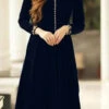 Black Velvet Kurta Palazzo Set Work Wear