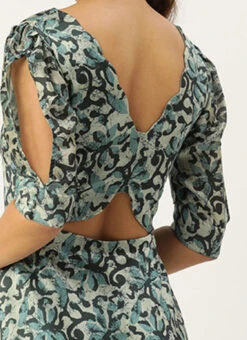 Blue Art Silk Digital Printed Dress After Six Wear Festive Wear 13 Blue Art Silk Digital Printed Dress After Six Wear Festive Wear -Indo Clothing Shop Blue Art Silk Digital Printed Dress DRBS02210921 rrc2