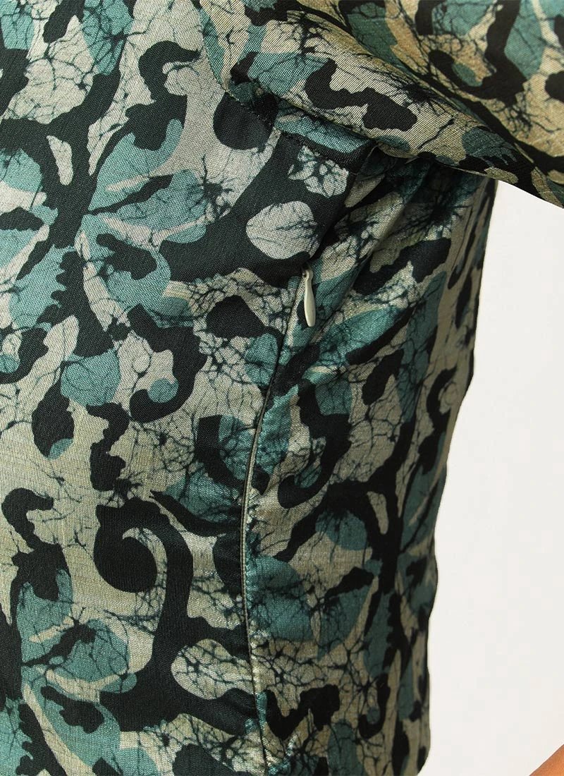 Blue Art Silk Digital Printed Dress After Six Wear Festive Wear 7 Blue Art Silk Digital Printed Dress After Six Wear Festive Wear - Image 7