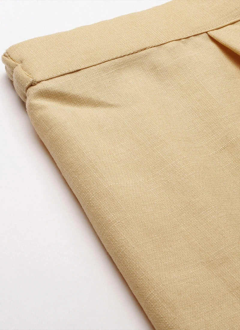 Blue Chanderi Art Silk A Line Kurta Set Festive Wear 6 Blue Chanderi Art Silk A Line Kurta Set Festive Wear - Image 6