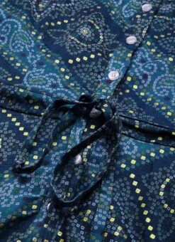 Blue Chanderi Art Silk Handkerchief Style Dress After Six Wear 13 Blue Chanderi Art Silk Handkerchief Style Dress After Six Wear -Indo Clothing Shop Blue Chanderi Art Silk Handkerchief Style Dress DRBS02203499 rrc2 1