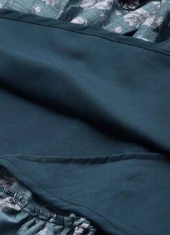 Skirt From Blue Chinon Digital Printed Co Ords Set After Six Wear -Indo Clothing Shop Blue Chinon Digital Printed Co Ords Set IWBS02302450 rrc4