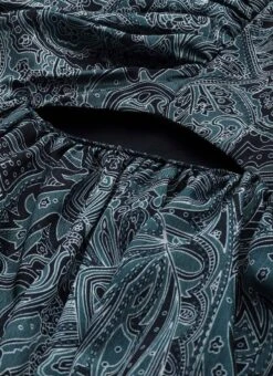 Blue Chinon Digital Printed Layered Gown Party Wear -Indo Clothing Shop Blue Chinon Digital Printed Layered Gown IWBS02307660 rrc1