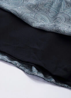 Blue Chinon Digital Printed Layered Gown Party Wear -Indo Clothing Shop Blue Chinon Digital Printed Layered Gown IWBS02307660 rrc4