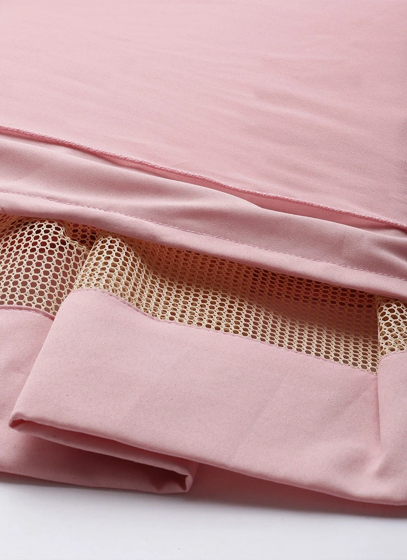 Blue Chinon Embroidered N Pink Gown Festive Wear 6 Blue Chinon Embroidered N Pink Gown Festive Wear - Image 6