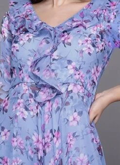 Blue Digital Print V Neck Gown Party Wear 12 Blue Digital Print V Neck Gown Party Wear -Indo Clothing Shop Blue Digital Print V Neck Gown IWBS02308956 rrc1