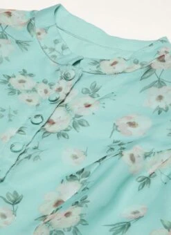 Top From Blue Digital Printed Kurta Set With Straight Pant After Six Wear -Indo Clothing Shop Blue Digital Printed Kurta Set With Straight Pant KSBS02305245 rrc1 2