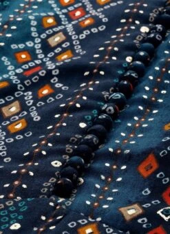 Blue Digital Printed Maxi Dress Party Wear -Indo Clothing Shop Blue Digital Printed Maxi Dress DRBS02110966 rrc1