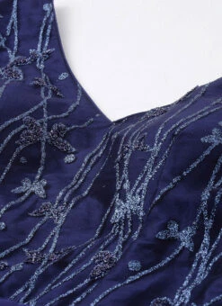 Blue Embroidered Bridal Layered Gown Party Wear -Indo Clothing Shop Blue Embroidered Bridal Layered Gown IWBS02007405 rrc1