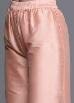 Blue Embroidered N Peach Kurta N Wide Leg Pant Festive Wear -Indo Clothing Shop Blue Embroidered N Peach Kurta N Wide Leg Pant KSBS01911765 rrc3