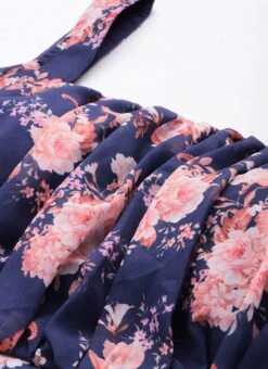 Blue Georgette Digital Printed Dress Party Wear -Indo Clothing Shop Blue Georgette Digital Printed Dress DRBS02302298 rrc1