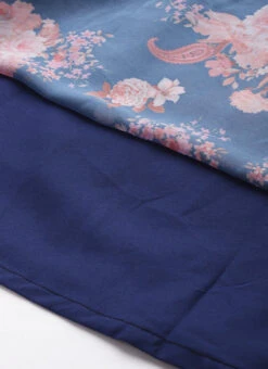 Blue Georgette Digital Printed Tiered Dress Festive Wear 15 Blue Georgette Digital Printed Tiered Dress Festive Wear -Indo Clothing Shop Blue Georgette Digital Printed Tiered Dress DRBS02302270 rrc4