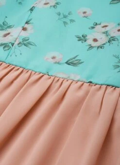 Blue N Grey Digital Printed Dress Festive Wear -Indo Clothing Shop Blue N Grey Digital Printed Dress DRBS02303891 rrc1