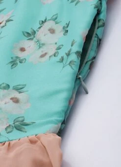 Blue N Grey Digital Printed Dress Festive Wear -Indo Clothing Shop Blue N Grey Digital Printed Dress DRBS02303891 rrc4