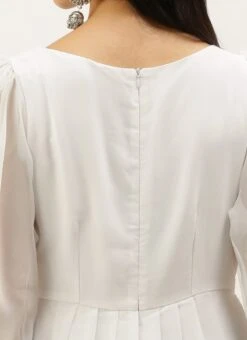 Blue N White Digital Printed Dress Festive Wear -Indo Clothing Shop Blue N White Digital Printed Dress DRBS02208510 rrc2