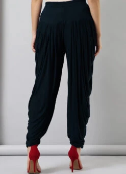 Blue Rayon Dhoti Pant Work Wear -Indo Clothing Shop Blue Rayon Dhoti Pant WBDMF1112NV b