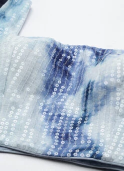 Skirt From Blue Tie N Dye Chinon Skirt Set After Six Wear -Indo Clothing Shop Blue Tie N Dye Chinon Skirt Set IWBS02301023 rrc1