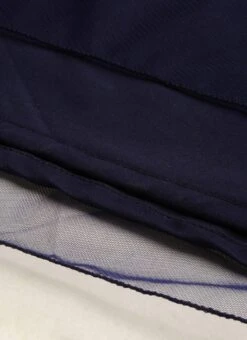 Blue Velvet Embroidered Dress With Cape Party Wear Festive Wear 13 Blue Velvet Embroidered Dress With Cape Party Wear Festive Wear -Indo Clothing Shop Blue Velvet Embroidered Dress With Cape DRBS02211229 rrc3 1