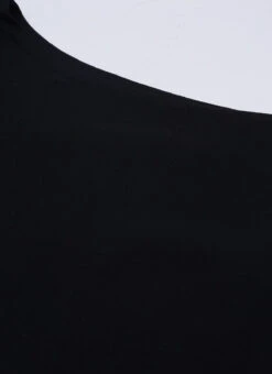 Boat Neck Black Rayon Printed Top N Jacket Set After Six Wear -Indo Clothing Shop Boat Neck Black Rayon Printed Top N Jacket Set IWBS02012522 rrc2