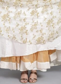 Ethnovog White One Shoulder Gown Party Wear 11 Ethnovog White One Shoulder Gown Party Wear -Indo Clothing Shop Bollywood Vogue Customised White One Shoulder Gown IWBV01903799 rrc2