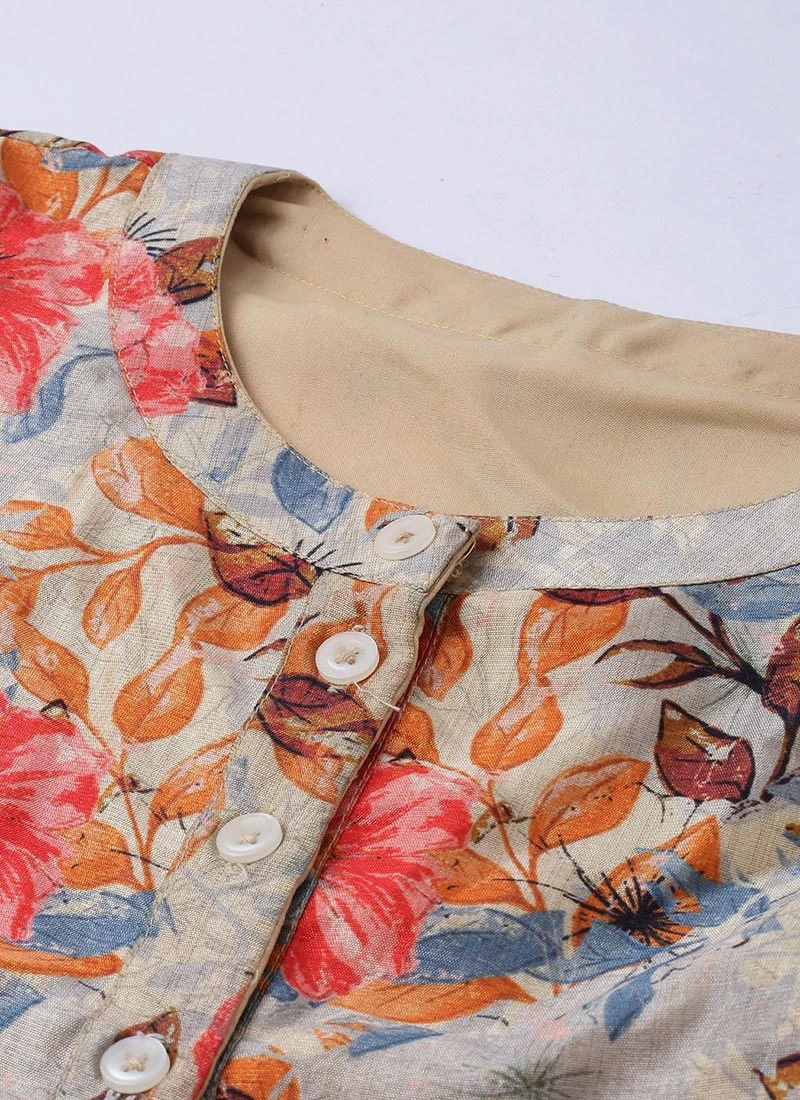 Ethnovog Printed Narrow Straight Pant Suit Work Wear 5 Ethnovog Printed Narrow Straight Pant Suit Work Wear - Image 5