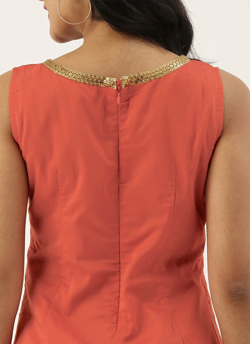 Brown Boat Neckline Straight Pant Suit After Six Wear 6 Brown Boat Neckline Straight Pant Suit After Six Wear - Image 6