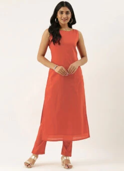 Brown Boat Neckline Straight Pant Suit After Six Wear 10 Brown Boat Neckline Straight Pant Suit After Six Wear -Indo Clothing Shop Brown Boat Neckline TENCEL Straight Pant Suit KSBS02101773RTW u