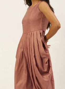 Brown Dhoti Jumpsuit With Embroidered Jacket Festive Wear Party Wear