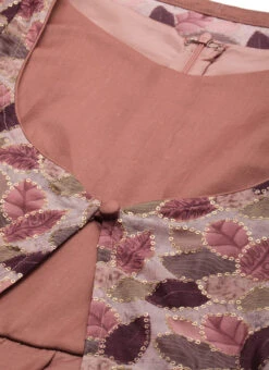 Brown Dhoti Jumpsuit With Embroidered Jacket Festive Wear Party Wear -Indo Clothing Shop Brown Dhoti Jumpsuit With Embroidered Jacket IWBS02208540 rrc1