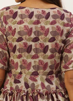 Brown Dhoti Jumpsuit With Embroidered Jacket Festive Wear Party Wear -Indo Clothing Shop Brown Dhoti Jumpsuit With Embroidered Jacket IWBS02208540 rrc2