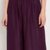 Wine Rayon Palazzo Pant Work Wear