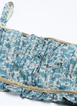 Bottom From Cream And Blue Printed N Embroidered Set After Six Wear -Indo Clothing Shop Cream and Blue Printed N Embroidered Set IWBS02301010 rrc1 1